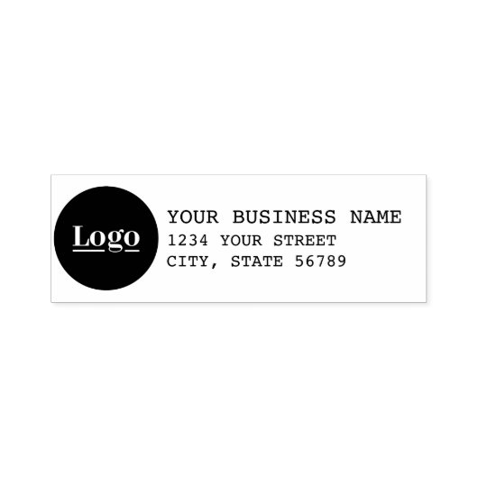 Persoonlijk retouradres met logo zelfinktende stempel (Design)