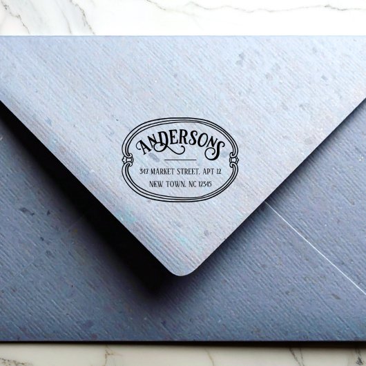 Persoonlijk retouradres rubberstempel