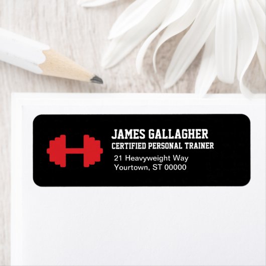 Persoonlijk retouradres van de reiziger etiket (Insitu)