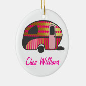 Persoonlijk Retro Design Caravanornamenten Keramisch Ornament (Rechts)
