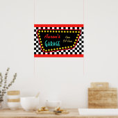 Persoonlijk Retro Garage Bord Poster  (Keuken)