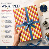 Persoonlijk Retro Geometrisch Cadeaupapier