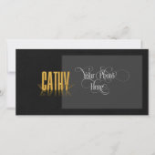 Persoonlijk Retro Movie Poster Cathy Gold (Voorkant)