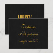 Persoonlijk Retro Movie Poster Mickey Gold Kaart (Voorkant / Achterkant)