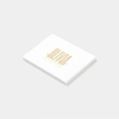 Persoonlijk Retro Movie Poster Olivia Gold Post-it® Notes (Schuin)