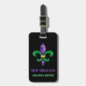 Persoonlijk Retro New Orleans Bagagelabel (Voorkant verticaal)