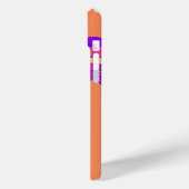 Persoonlijk Retro Oranje, Roze, Paars Case-Mate iPhone Case (Achterkant / Links)