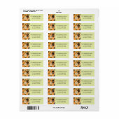 Persoonlijk Retro Pasen Retouradreslabel Etiket (Full Sheet)