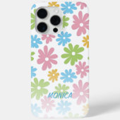 Persoonlijk Retro Pastel Bloemmotief Case-Mate iPhone Case (Achterkant)