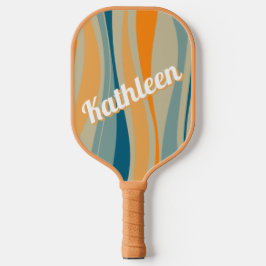 Persoonlijk Retro Patroon Pickleball Paddle