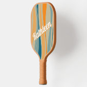 Persoonlijk Retro Patroon Pickleball Paddle (Links)