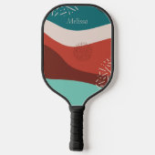 Persoonlijk Retro Patroon Pickleball Paddle (Achterkant)