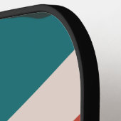 Persoonlijk Retro Patroon Pickleball Paddle (Links Detail)