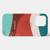 Persoonlijk Retro Vader Verjaardag Naam Monogram Case-Mate iPhone Case (Achterkant (horizontaal))