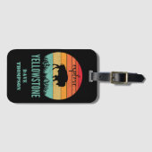 Persoonlijk Retro Yellowstone National Park Bagagelabel (Voorkant (horizontaal))