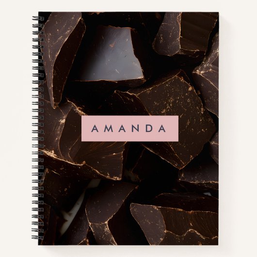 Persoonlijk Rijke Chocolade Ontwerp Notitieboek (Voorkant)