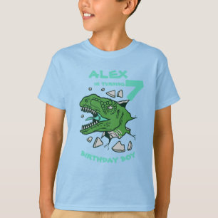 Persoonlijk ROAR T-Rex Verjaardagsjongen T-Shirt