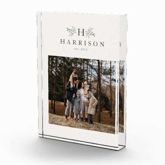 Persoonlijk robuust monogram fotoblokken (Rechts)