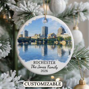 Persoonlijk Rochester-sieraad, Aangepast New York Keramisch Ornament
