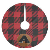 Persoonlijk Rode Buffalo Plaid Kerstmis  Kerstboom Rok (Voorkant)