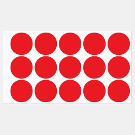 Persoonlijk Rode Cirkel Waterdicht Etiket Labels