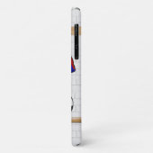 Persoonlijk Rode en Blauwe Football Voetbal Jersey Case-Mate iPhone Case (Achterkant/links)