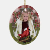 Persoonlijk Rode Kardinaal Foto Ornament (Rechts)