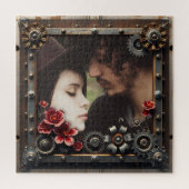 Persoonlijk romantisch cadeau fotosjabloon legpuzzel (Verticaal)