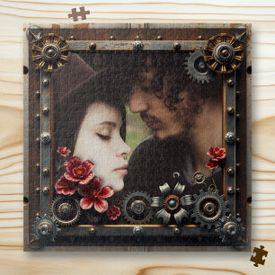 Persoonlijk romantisch cadeau fotosjabloon legpuzzel