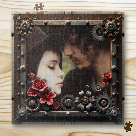Persoonlijk romantisch cadeau fotosjabloon legpuzzel