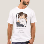 Persoonlijk romantisch T-shirt voor koppels | In j (Voorkant)