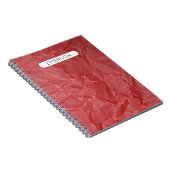 Persoonlijk rood Abstract Notitieboek (Rechterzijde)