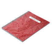 Persoonlijk rood Abstract Notitieboek (Linkerzijde)