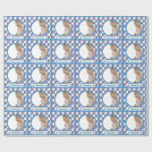 Persoonlijk rood blauw Baby fotopapier voor het om Cadeaupapier (Vlak)