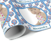 Persoonlijk rood blauw Baby fotopapier voor het om Cadeaupapier (Rol Hoek)