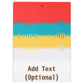 Persoonlijk rood Blauw Geel Grijs Grijs KUT Klembord (Achterkant)