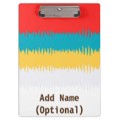 Persoonlijk rood Blauw Geel Grijs Grijs KUT Klembord (Voorkant)