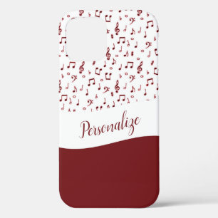 Persoonlijk rood muziek thema Case-Mate iPhone case
