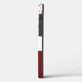 Persoonlijk rood muziek thema Case-Mate iPhone case (Achterkant / Links)