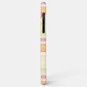 Persoonlijk rood oranje limoengroen strepenpatroon Case-Mate iPhone case (Achterkant/links)