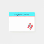 Persoonlijk rood Teenslipper zomerstrand Post-it® Notes (Voorkant)