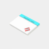 Persoonlijk rood Teenslipper zomerstrand Post-it® Notes (Schuin)
