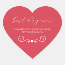 Persoonlijk rood wit beste dag op huwelijk