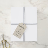 Persoonlijk roomkleurig handgemaakt label cadeaulabel (Met Touw)