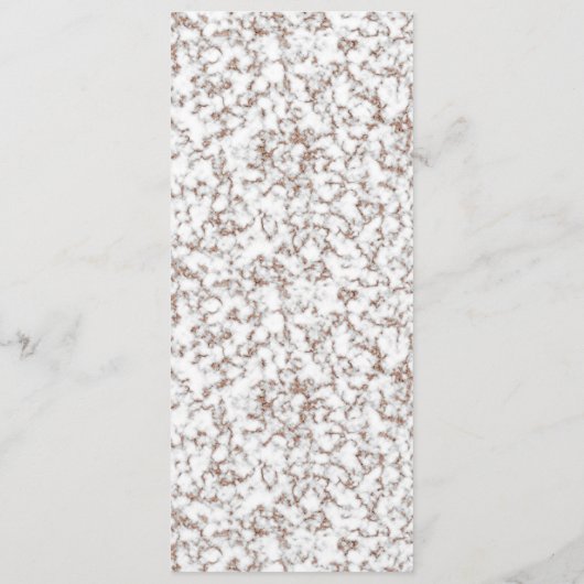 Persoonlijk Roos Gold Marble Bladwijzer (Achterkant)