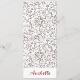 Persoonlijk Roos Gold Marble Bladwijzer