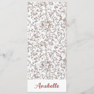 Persoonlijk Roos Gold Marble Bladwijzer