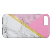Persoonlijk Roos Gold Marble iPhone Tough Hoesje (Achterkant (Horizontaal))