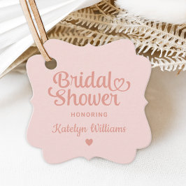 Persoonlijk Roos Gold Pink Wedding Vrijgezellenfee Bedankjes Labels