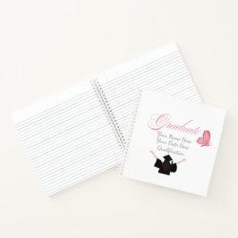 Persoonlijk Roze Afstudeercadeau, Eigen Naam Notitieboek